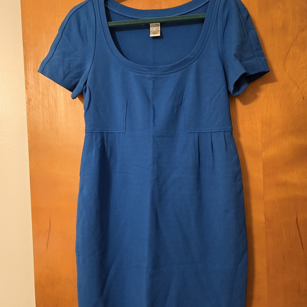 Diane Von Furstenberg Linnie Blue Short Sleeve Dress Size 8